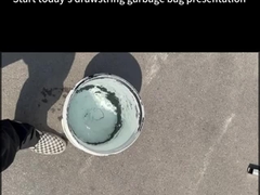 Bao bì rác tùy chỉnh kích thước Star-Seal túi phẳng cho thu gom rác thải gia đình