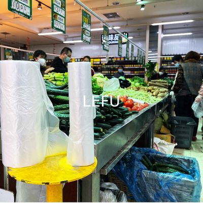 chất lượng  Customized Color HDPE Plastic Food Packaging Clear Flat Poly Bags Embossing Surface Handling nhà máy sản xuất