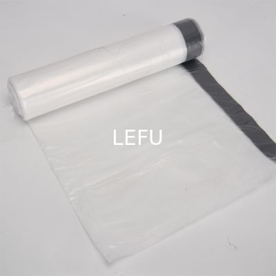 5-50 Micron Thickness PE Plastic Drawstring Trash Bag Roll for Clear Garbage Packaging