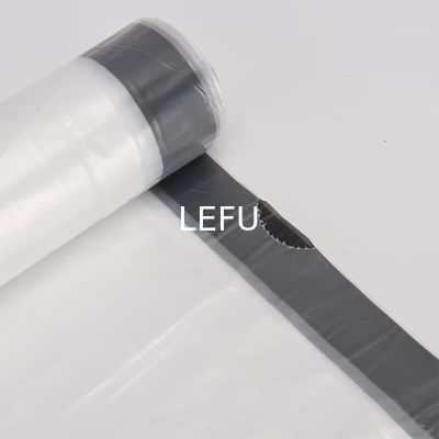 5-50 Micron Thickness PE Plastic Drawstring Trash Bag Roll for Clear Garbage Packaging
