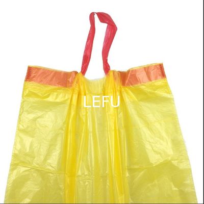 Embossed Kitchen Trash Bags with Tie Tape Drawstring Handles 5-50 mic Thickness