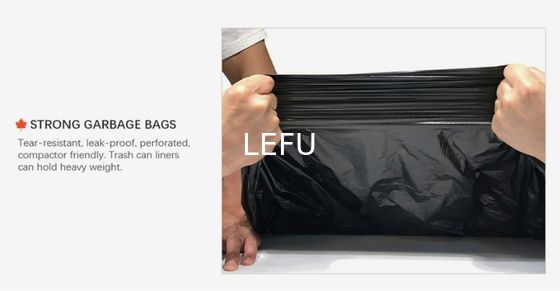 30 Gallon Custom Drawstring Trash Bag in HDPE/LDPE/LLDPE for Convenient Waste Disposal