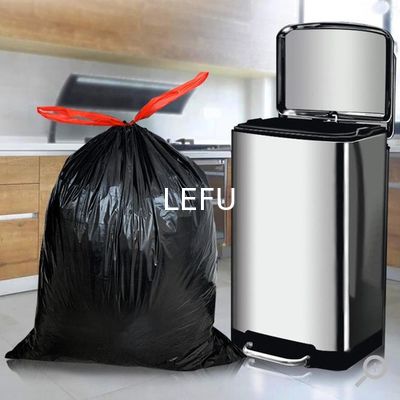 Green 13 Gallon Embossed Drawstring Biodegradable Trash Garbage Bags Strong and Sturdy