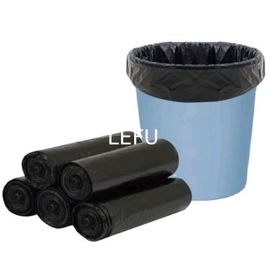 Sealing Handle Heat Seal Disposable Black Bin Bags from with BSCI/ISO/SGS Certificate