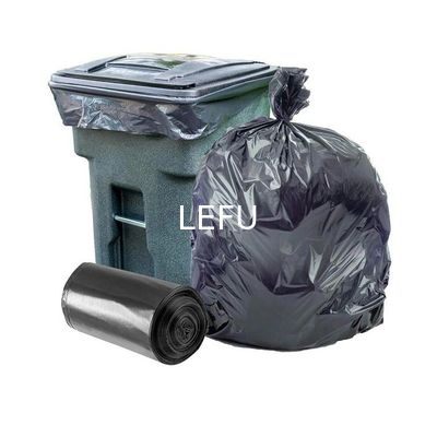 Sealing Handle Heat Seal Disposable Black Bin Bags from with BSCI/ISO/SGS Certificate