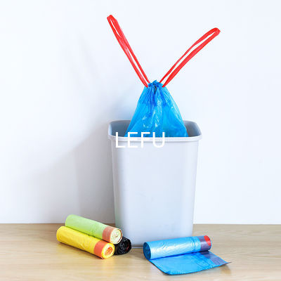 Household Garbage Bag Portable Drawstring Bag for Department Store Thickened Material