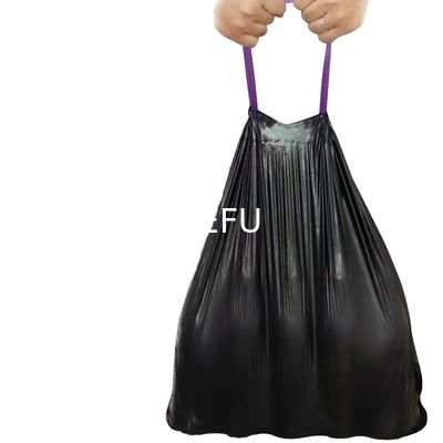 Household Garbage Bag Portable Drawstring Bag for Department Store Thickened Material
