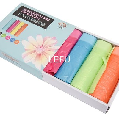Drawstring Garbage Bag Large Portable Rope Kitchen Plastic Bags Tear Free for Kitchen