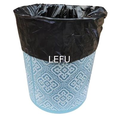 Black HDPE/LDPE/LLDPE Strong Star Sealed Garbage Bags for Office Waste Basket Liners