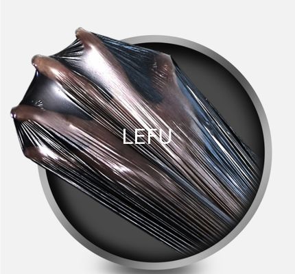 Black HDPE/LDPE/LLDPE Strong Star Sealed Garbage Bags for Office Waste Basket Liners