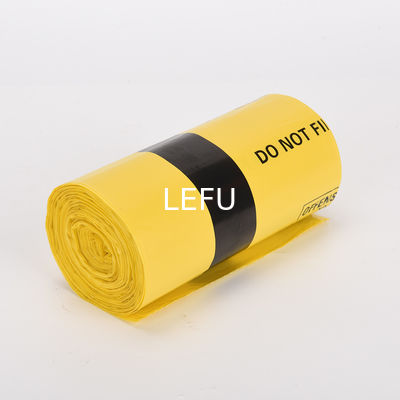 Sample Red Yellow Plastic Biohazard Garbage Bag for Medical Waste in Hospital Clinic