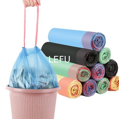 Colorful Recycled PE Garbage Bag Drawstring Trash Bag for Eco-Friendly Waste Solution
