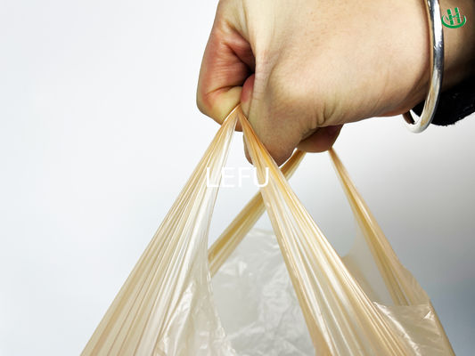 Atmungsgelegte, perforierte Beutel für Obst und Gemüse, weiße, transparente, verdickte Plastiktüte