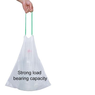 Colorful Disposable PE Garbage Bag Drawstring Trash Bag with OK Compost Certificate