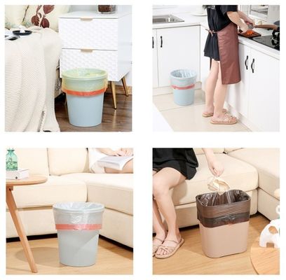 Customized Logo Large Quantity Portable Drawstring Automatic Garbage Collection Plastic Bag