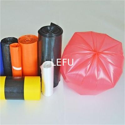 Offset Printing Surface Handling LDPE Plastic Trash Bag on Roll for Beige Garbage Can