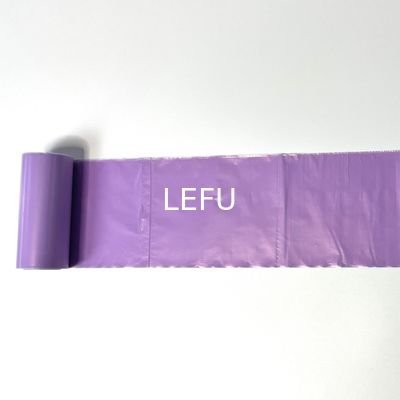 Offset Printing Surface Handling LDPE Plastic Trash Bag on Roll for Beige Garbage Can