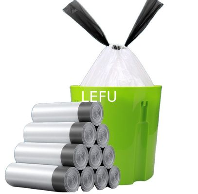 Logo Printed Drawstring Trash Bags for Easy and Hygienic Garbage Collection