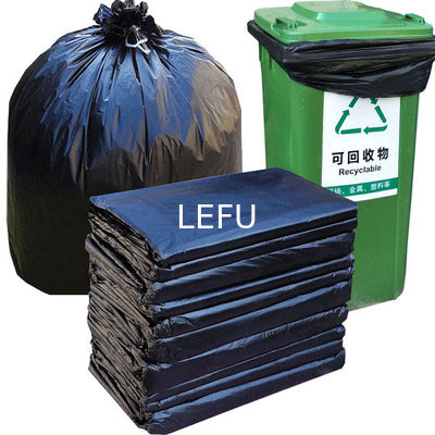 Custom Size Individually Folded HDPE Plastic Cleaning Contractor Packaging Trash Bag
