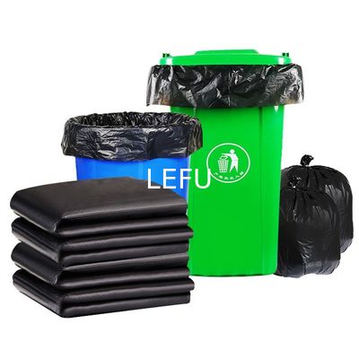Custom Size Individually Folded HDPE Plastic Cleaning Contractor Packaging Trash Bag