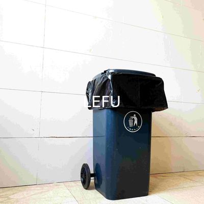 Convenient HDPE Black Plastic Trash Bag Can Liner for and Eco-Friendly Waste Disposal