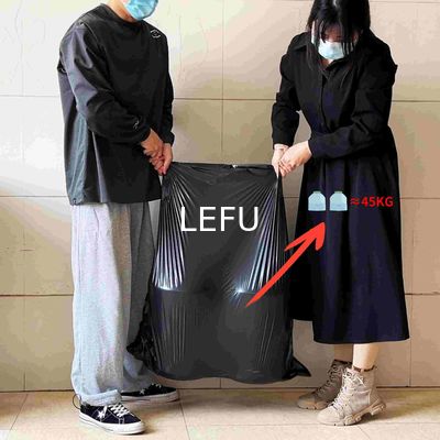 Convenient HDPE Black Plastic Trash Bag Can Liner for and Eco-Friendly Waste Disposal