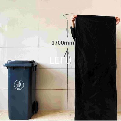 Convenient HDPE Black Plastic Trash Bag Can Liner for and Eco-Friendly Waste Disposal