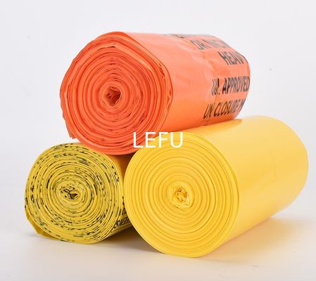 Portable Flat Mouth PE Bags for Hospital and Clinic Waste Disposal Thickness 5-100 mic