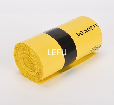 Portable Flat Mouth PE Bags for Hospital and Clinic Waste Disposal Thickness 5-100 mic