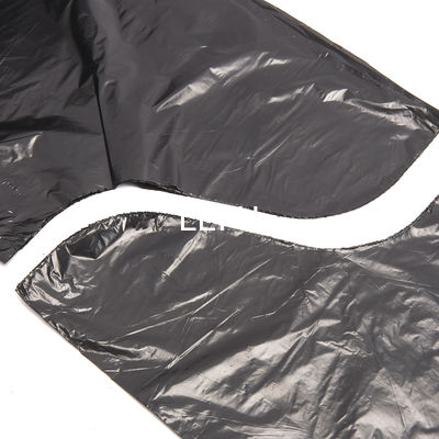 Beige PE Plastic HDPE/LDPE Flap Tie Trash Garbage Bag for Direct Custom Branding