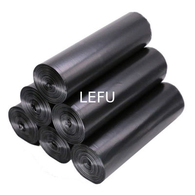 Custom Order Accepted Black Plastic Garbage Bag for Large Waste Containers