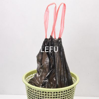 Custom Order Accepted Household Blue Plastic Roll Garbage Bag with Drawstring Drawstring