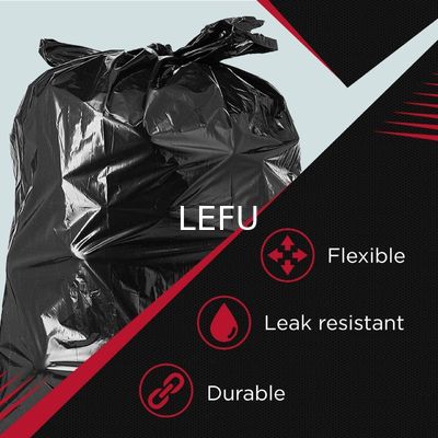 Certificate ok compost Heavy Duty Black Garbage Bags for Sustainable Waste Management
