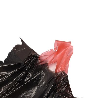 Beige 100L Plastic Reusable Big Black Garbage Bag In Roll For 55 Gallon And Offset Printing