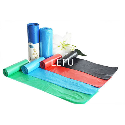 Certificate ok compost HDPE Drawstring Garbage Bag on Roll for Industrial Custom Order