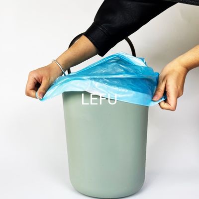 Offset Printing Drawstring Tie String Roll Garbage Bags For Trash Can