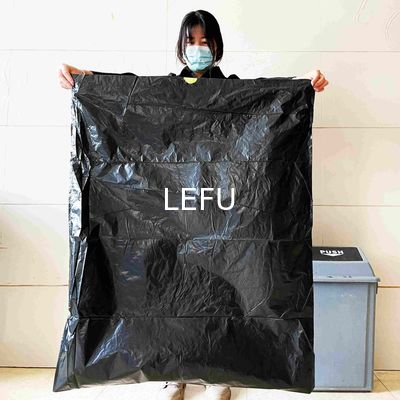 Embossing Surface Handling LDPE Black Star Seal Big Garbage Bags for Your Business