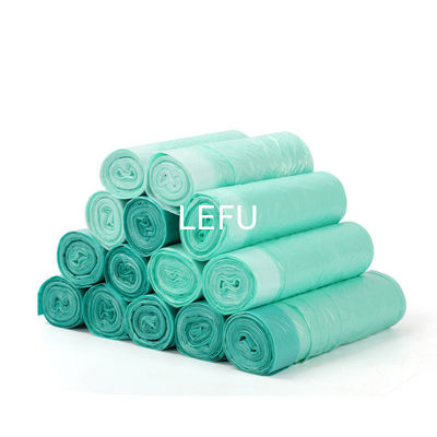 HDPE Custom Logo Printing Garbage Bags With Drawstring For Interleaved