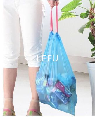 Household Environmentally Friendly Drawstring Garbage Bag with Hand Held Pull Rope