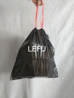 15Pcspack Drawstring Garbage Bag Plastic Colorful Trash Roll for Kitchen Compostable