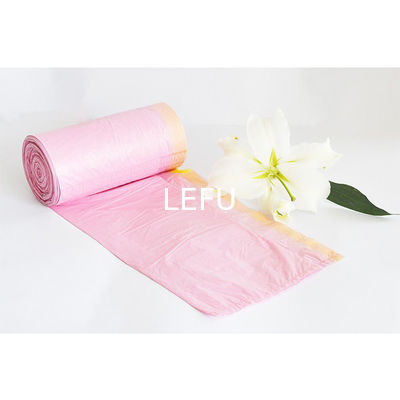 Transparent Color Garbage Bags Drawstring Customized For Kitchen Bedroom And Toilet