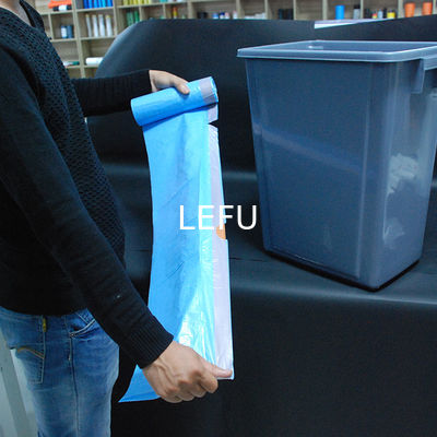 Transparent Color Garbage Bags Drawstring Customized For Kitchen Bedroom And Toilet