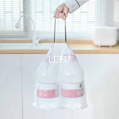 Drawstring HDPE Heavy Duty Clear Garbage Bags Unscented LDPE Blue Garbage Bag