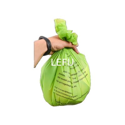 Materiais reciclados T-shirt de amido de milho Saco de compras de plástico com encomenda personalizada