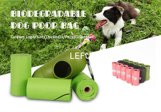 Custom Order Acceptance Biodegradable PE Dog Cat Waste Bags for Toilet Garbage Disposal