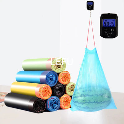 Square Bottom Drawstring Garbage Bag Household Automatic Closing with Certificate ok compost