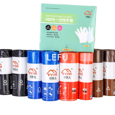 Household Products Industrial Thicken Hdpe Garbage Bag Flexo Printing coloured dustbin bags