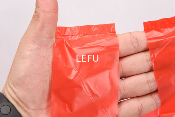 HDPE Custom Pattern Widen Handle T Shirt Plastic Bag For Food Waste And Disposal