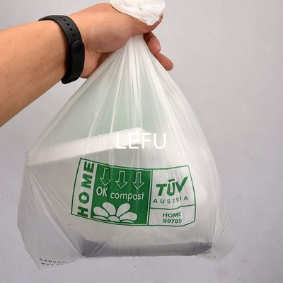 Square Bottom Bag Biodegradable Plastic Vest Shopping Bag for Customized Supermarket
