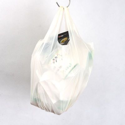 Square Bottom Bag Biodegradable Plastic Vest Shopping Bag for Customized Supermarket